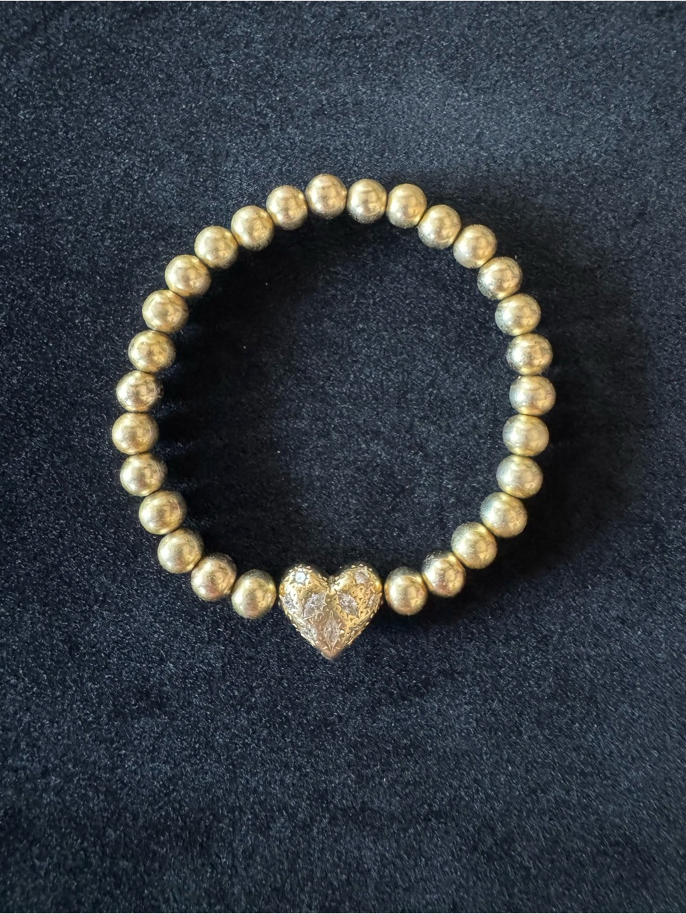 Kendra Scott Holland Gold Heart Bracelet with White CZ
